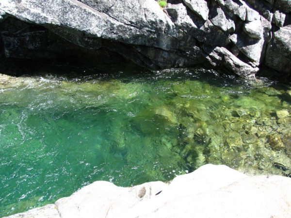 Emerald stream along the way